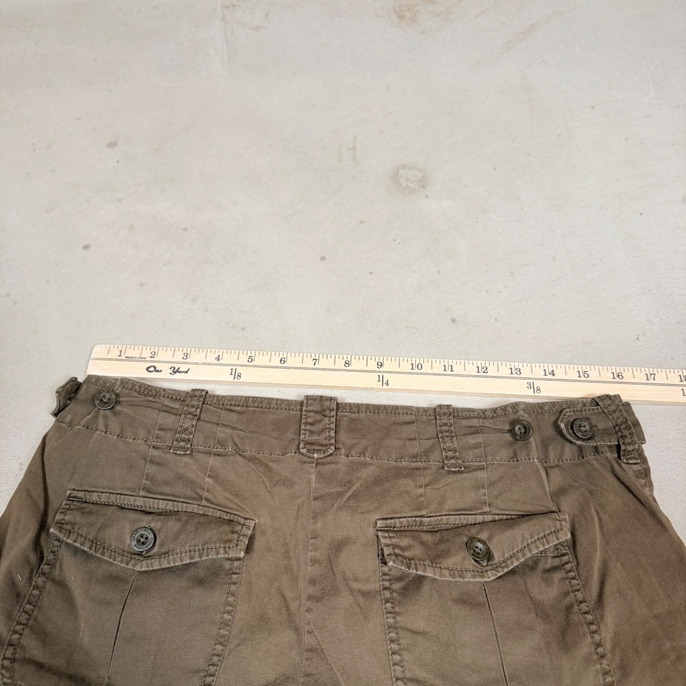 Nike ACG Women Brown Floral Embroidered Cargo Hiking Shorts Size 8 Vintage 1989 - Picture 5 of 7